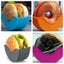 Newest Burger Holders Reusable Silica Gel Sandwiches Holder Box Beef Carousel 6