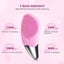 HSKOU Facial Cleansing Brush Ultrasonic Silicone Face Cleaner Deep Carousel 5