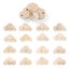 7pcs/set Wooden Baby Monthly Milestone Cards Tassel Double Sided Carousel 1