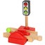 Wooden Railway Track Accessories Gas Station Train Cross Road Block Carousel 4