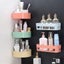 Bathroom Shelf Organizer Toilet Adhesive Shampoo Gel Storage Basket Carousel 3
