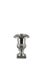 Raw Nickel-Plated Urn Vase - Silver Carousel 1