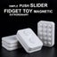 New Magnetic Fidget Sliders EDC Fidget Push Clickers ABS Haptic Carousel 3
