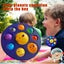 2PCS New Planet Pattern Simple Dimple Fidget Toy,Anxiety Stress Relieer Carousel 5