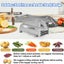 Professional Potato French Fry Cutter Machine with 2 Blades Stainless Carousel 6