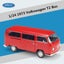 WELLY 1:24 Volkswagen 1972 T2 T1 Alloy BUS Model Diecast Metal Toy Carousel 1