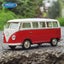 WELLY 1:24 Volkswagen 1972 T2 T1 Alloy BUS Model Diecast Metal Toy Carousel 4