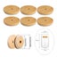 6Pcs 70/86mm Bamboo Lids for Mason Jars Wooden Jar Lids Reusable Carousel 1