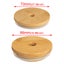 6Pcs 70/86mm Bamboo Lids for Mason Jars Wooden Jar Lids Reusable Carousel 7