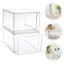 Storage Drawers Makeup Box Organizeracrylic Case Clear Display Carousel 4