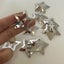 50/10pcs Silver Star Hairpins for Women Stars Filigree Metal Snap Carousel 5