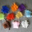 50pcs Drawstring Organza Bags Jewelry Packaging Bags Candy Wedding Carousel 7