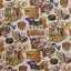 Quilting Patchwork Sewing Fabric Vintage Luggage 50x55cm FQ Carousel 4