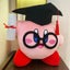Cute Cartoon Anime Star Kirby Plush Toy Large Pink Kirby Ph.D. Hat Carousel 3