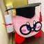 Cute Cartoon Anime Star Kirby Plush Toy Large Pink Kirby Ph.D. Hat Carousel 6