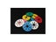 22 PCS/LOT SOCK CLIPS Sock Holder Rings Pack Of Colorful Sock Organizers Carousel 3