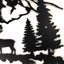 Metal Deer Wall Art Signs Forest Mountain Cabin Decor Black Cutout Carousel 3