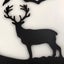 Metal Deer Wall Art Signs Forest Mountain Cabin Decor Black Cutout Carousel 4