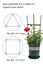 tomato plant triangle cage 1.5 M high adjustable frame climbing trainer Carousel 4