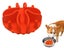 Pet Slow Feeder Dog Bowl Insert Licking Mat Silicone Pet Slow Feeding Mat Orange Carousel 1