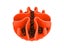 Pet Slow Feeder Dog Bowl Insert Licking Mat Silicone Pet Slow Feeding Mat Orange Carousel 2