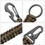Outdoor Keychain Ring Camping Carabiner Military Paracord Cord Rope Carousel 5