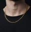Men's Stainless Steel Cuban Necklace in Polished Gold Carousel 3