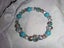 Blue Turquoise, Pave Crystal Ball & Clear Crystal Bracelet - #8 Carousel 1