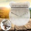 Crystal Acrylic Kalimba 17 Keys Thumb Piano With Waterproof Hard Carousel 6