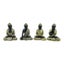 Set of 4 Buddhas Gold Black - Set of 4 Carousel 1