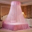 Net Curtains Corner Post Bed Canopy Mosquito Net Full Queen King Size Carousel 3
