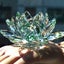 Colorful Crystal Glass Lotus Flower Natural Stones Feng shui Crystal Carousel 4