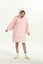 Wearable Blanket Hoodie Luminous Glow in Dark One size Hooded - Adult Pink Carousel 9
