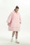 Wearable Blanket Hoodie Luminous Glow in Dark One size Hooded - Adult Pink Carousel 7