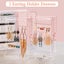 Acrylic Jewelry Box Organizer Earring Rings Holder 4 Velvet Drawers Display Case Carousel 4