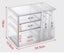 Acrylic Jewelry Box Organizer Earring Rings Holder 4 Velvet Drawers Display Case Carousel 10