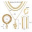 New serpentine jewelry four-piece set creative wedding ring earring Carousel 4