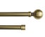 * Double Rods Curtain Pole /Rail Extendable rod 160-310cm Copper Color * Carousel 3