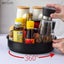 360 rotating tray kitchen storage container spice jar snack cosmetic Carousel 2