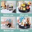 360 rotating tray kitchen storage container spice jar snack cosmetic Carousel 3