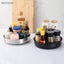 360 rotating tray kitchen storage container spice jar snack cosmetic Carousel 4