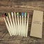 10PCS Colorful Natural Bamboo Toothbrush Set Soft Bristle Charcoal Carousel 2