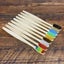 10PCS Colorful Natural Bamboo Toothbrush Set Soft Bristle Charcoal Carousel 3