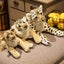 39/48/58cm Lovely Lion Tiger Leopard Plush Toys Cute Simulation Dolls Carousel 3