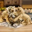 39/48/58cm Lovely Lion Tiger Leopard Plush Toys Cute Simulation Dolls Carousel 6