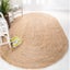 Oval 245x305 cm Jute Handwoven Rug Carousel 1