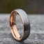 NEW! Tungsten 18k Rose Gold Plated Two-tone Satin Finish Wedding Band Ring Carousel 3
