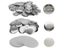 100pcs Button Pins 25 32 37 44 58MM With Puch Press Machine Carousel 3