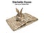 Foldable Woven Grass Pet Rabbit Hamster Guinea Pig Cage Nests House Chew Toy Carousel 5