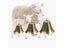 1Pc Thickened Cow Horse Sheep Grazing Copper Bells Large Cattle Sheep Antique Carousel 4